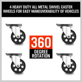 Traffic Control & Parking Tools: 4 x Heavy Duty Wheel Dolly 450 kg 1000 lb Car Vehicle Positioning Jack Platform
