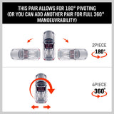 Traffic Control & Parking Tools: 4 x Heavy Duty Wheel Dolly 450 kg 1000 lb Car Vehicle Positioning Jack Platform