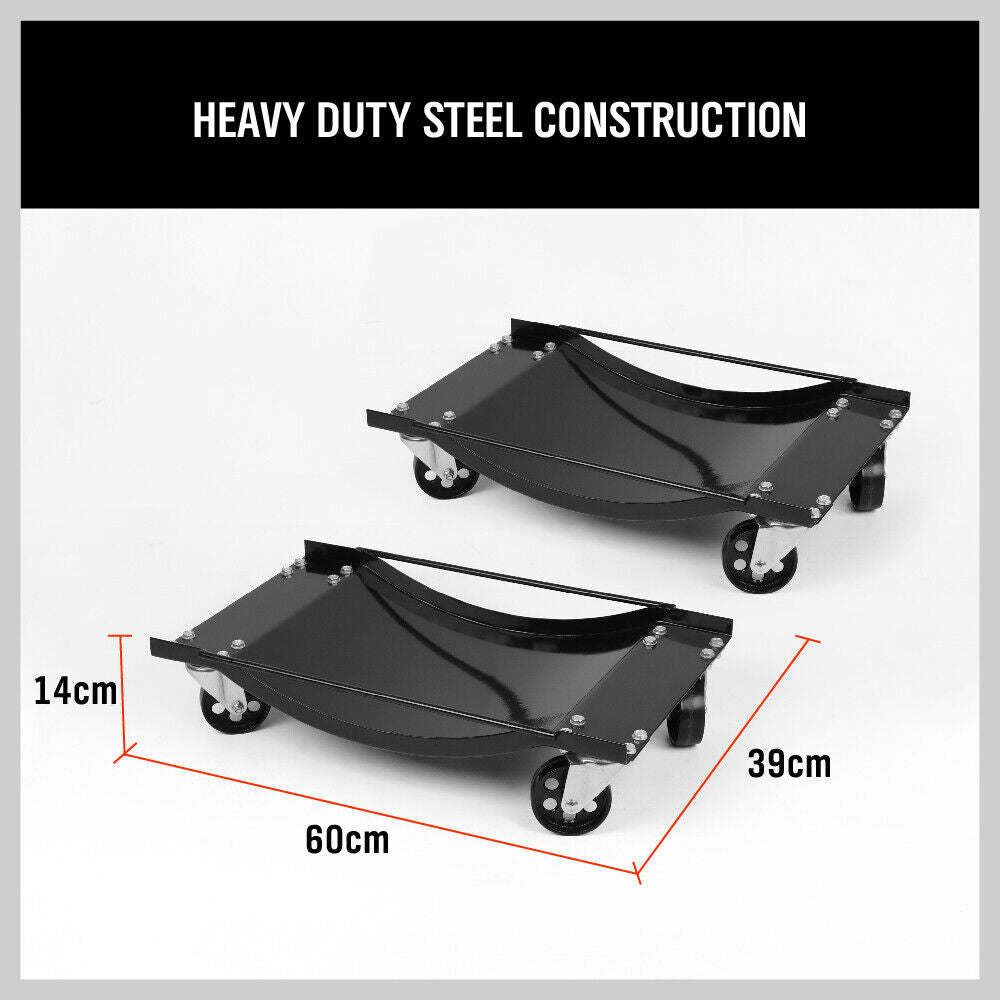 Traffic Control & Parking Tools: 4 x Heavy Duty Wheel Dolly 450 kg 1000 lb Car Vehicle Positioning Jack Platform