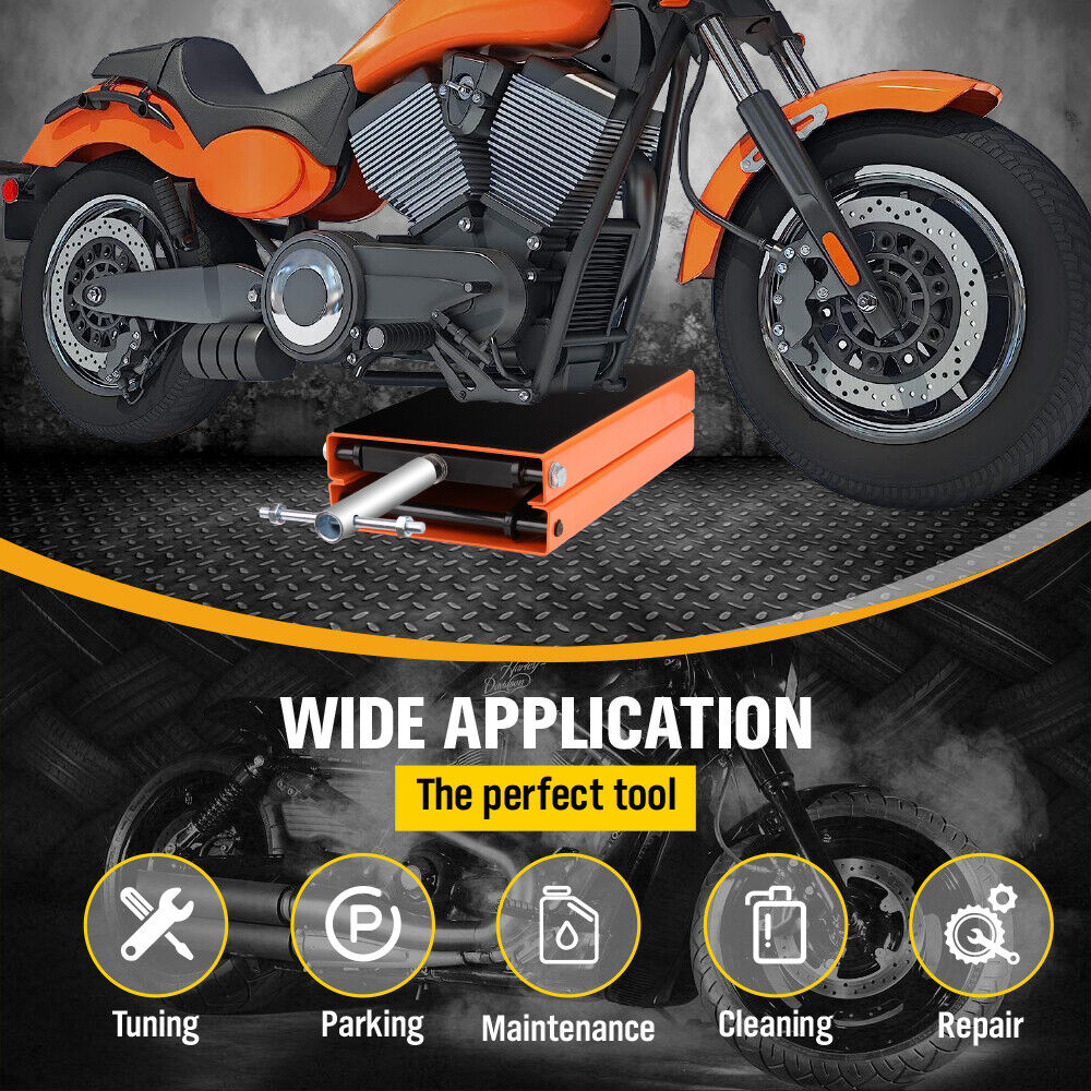 Lifts & Hoists: Motorcycle Jack 450KG Scissor Motor Bike Lift Stand Hoist Mini Motorbike Quad