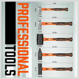 Hammers: 5Pc Hammer Set Rubber / Ball Pein / Sledge / Cross Pein Mallet TPR Grip Handle