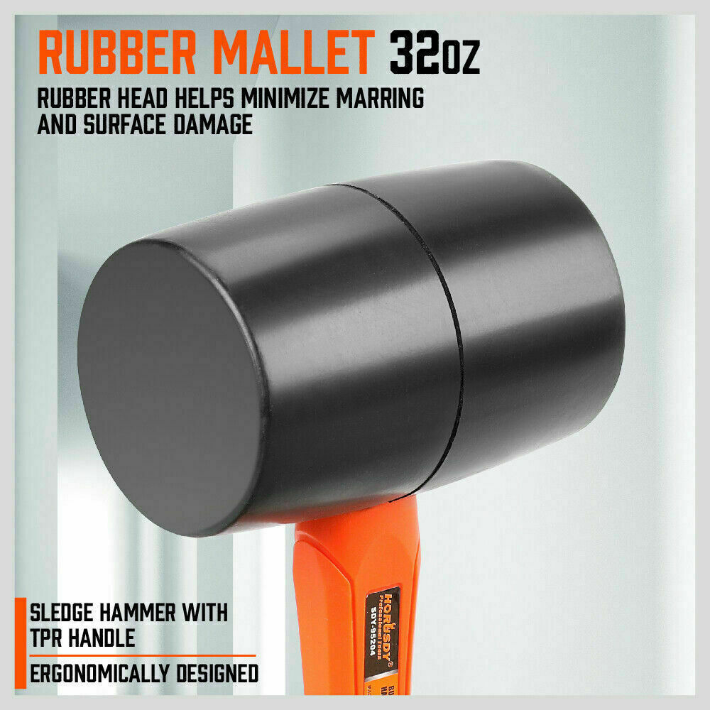 Hammers: 5Pc Hammer Set Rubber / Ball Pein / Sledge / Cross Pein Mallet TPR Grip Handle