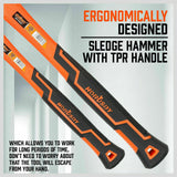Hammers: 5Pc Hammer Set Rubber / Ball Pein / Sledge / Cross Pein Mallet TPR Grip Handle