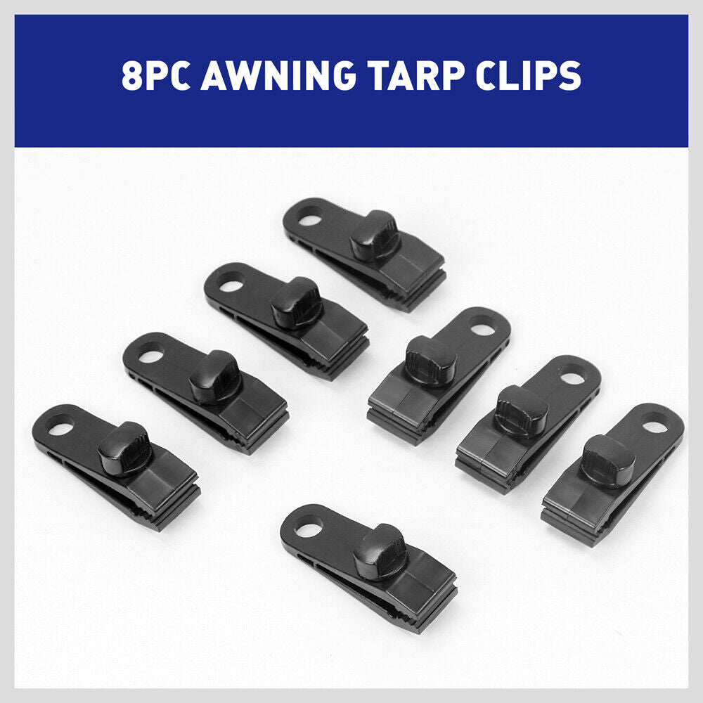 Automotive Repair & Speciality Tools: 8Pc Awning Tarp Clamp Set Clips Hangers Survival Tent Emergency Grommet
