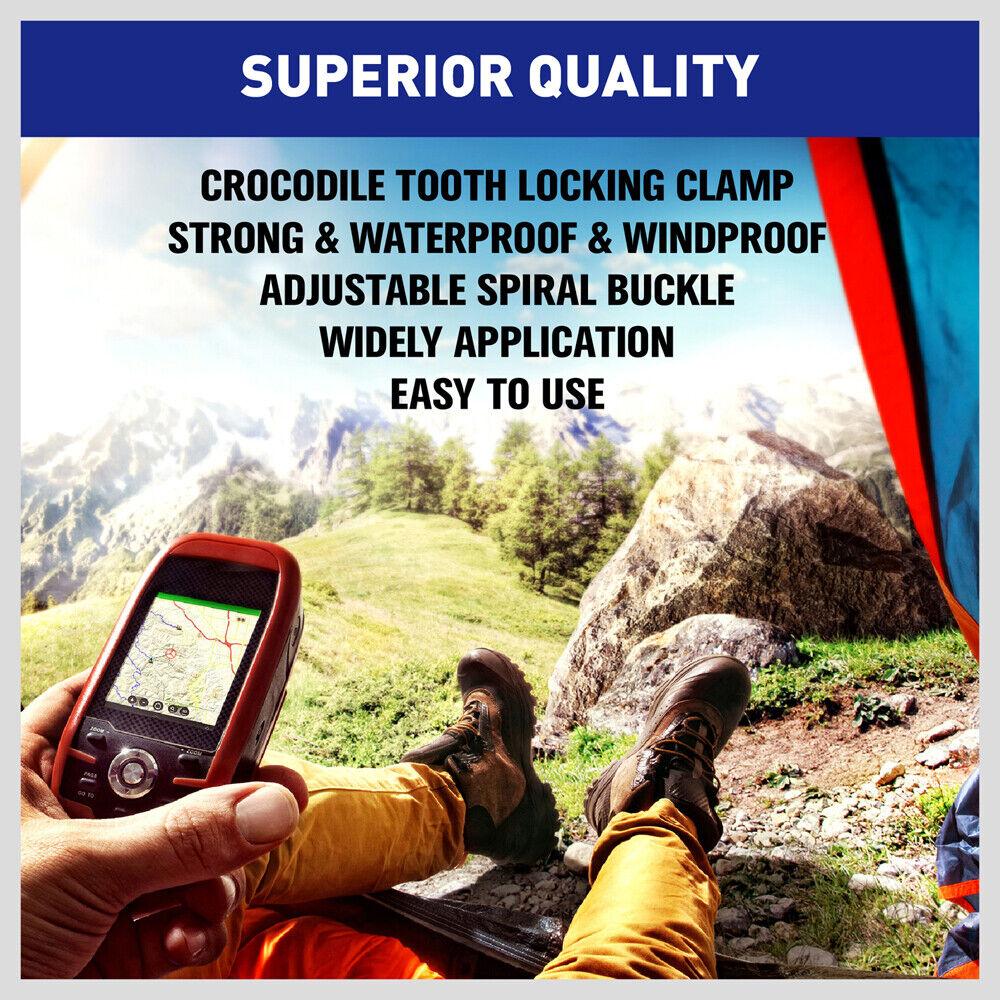 Automotive Repair & Speciality Tools: 8Pc Awning Tarp Clamp Set Clips Hangers Survival Tent Emergency Grommet