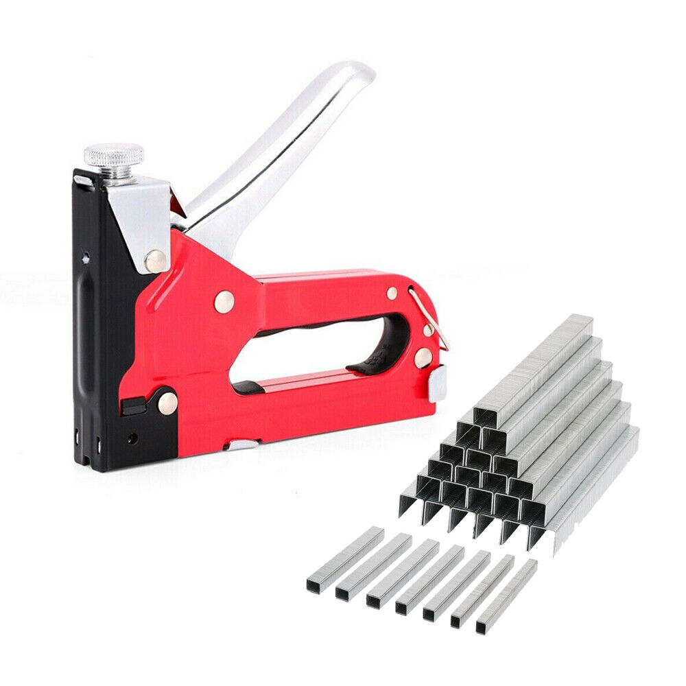 Hand Tools: Heavy Duty Staple Gun Set 2in1 Stapler 1500Pc Staples Tacker Hand Fastener Tool
