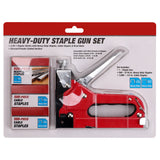 Hand Tools: Heavy Duty Staple Gun Set 2in1 Stapler + 1500Pc Staples Tacker Hand Fastener Tool