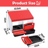 Small Animal Habitats & Cages: VaKa Chicken Hen Coop Hutch 2 Hole Inside Outside Roll Away Lay Egg Nesting Box
