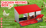 Small Animal Habitats & Cages: VaKa Chicken Hen Coop Hutch 3 Hole Inside Outside Roll Away Lay Egg Nesting Box