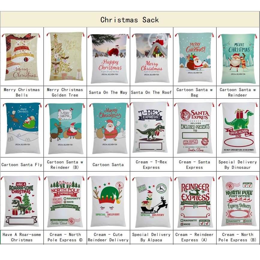 Blankets & Throws: 50x70cm Canvas Hessian Christmas Santa Sack Xmas Stocking Reindeer Kids Gift Bag, Red - Express Delivery