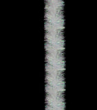 Christmas Wreaths & Garlands: 5x 2.5m Christmas Tinsel Xmas Garland Sparkly Snowflake Party Natural Home Décor, White Pearlescent