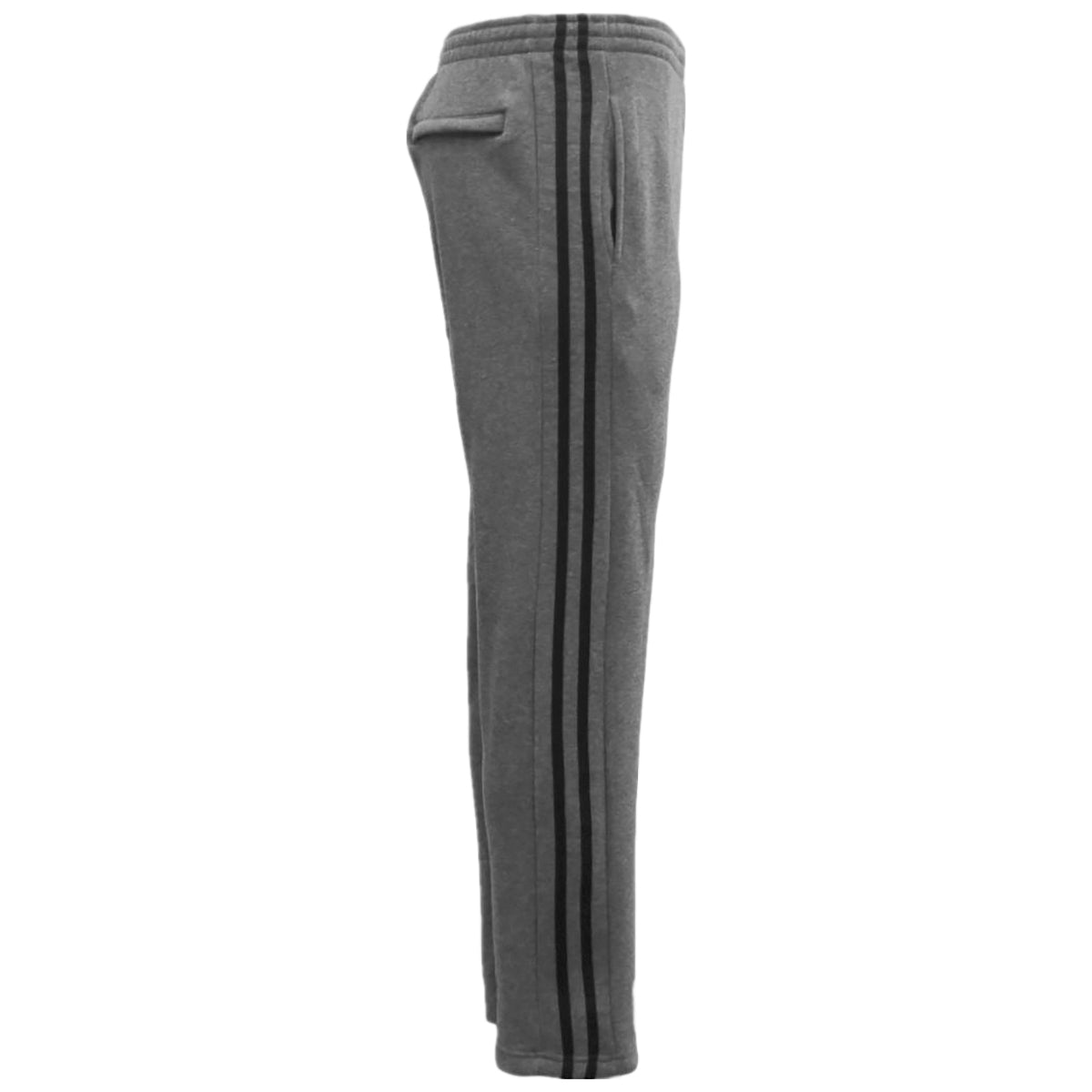 Men's Sweats & Trackpants: Men's Fleece Casual Sports Track Pants w Zip Pocket Striped Sweat Trousers S-6XL, Dark Grey, 2XL