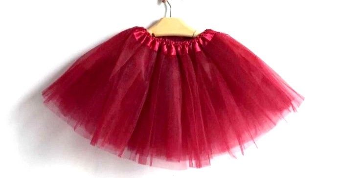 Girl's Skirts: New Adults Tulle Tutu Skirt Dressup Party Costume Ballet Womens Girls Dance Wear, Burgundy, Adults
