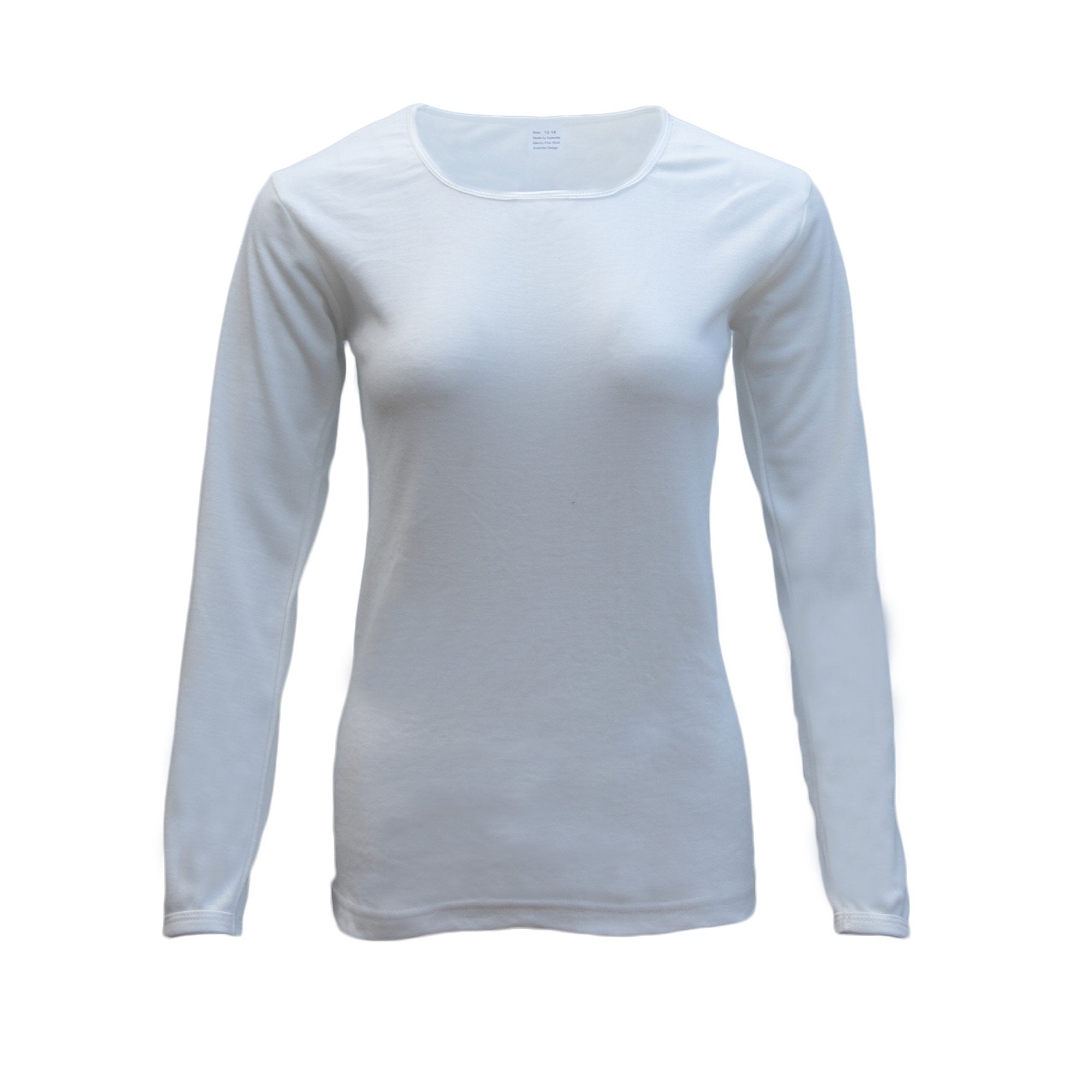 Women's Sleepwear: Womens Merino Wool Top Pants Thermal Leggings Long Johns Underwear Pajamas, Women's Top - Beige, 18-20