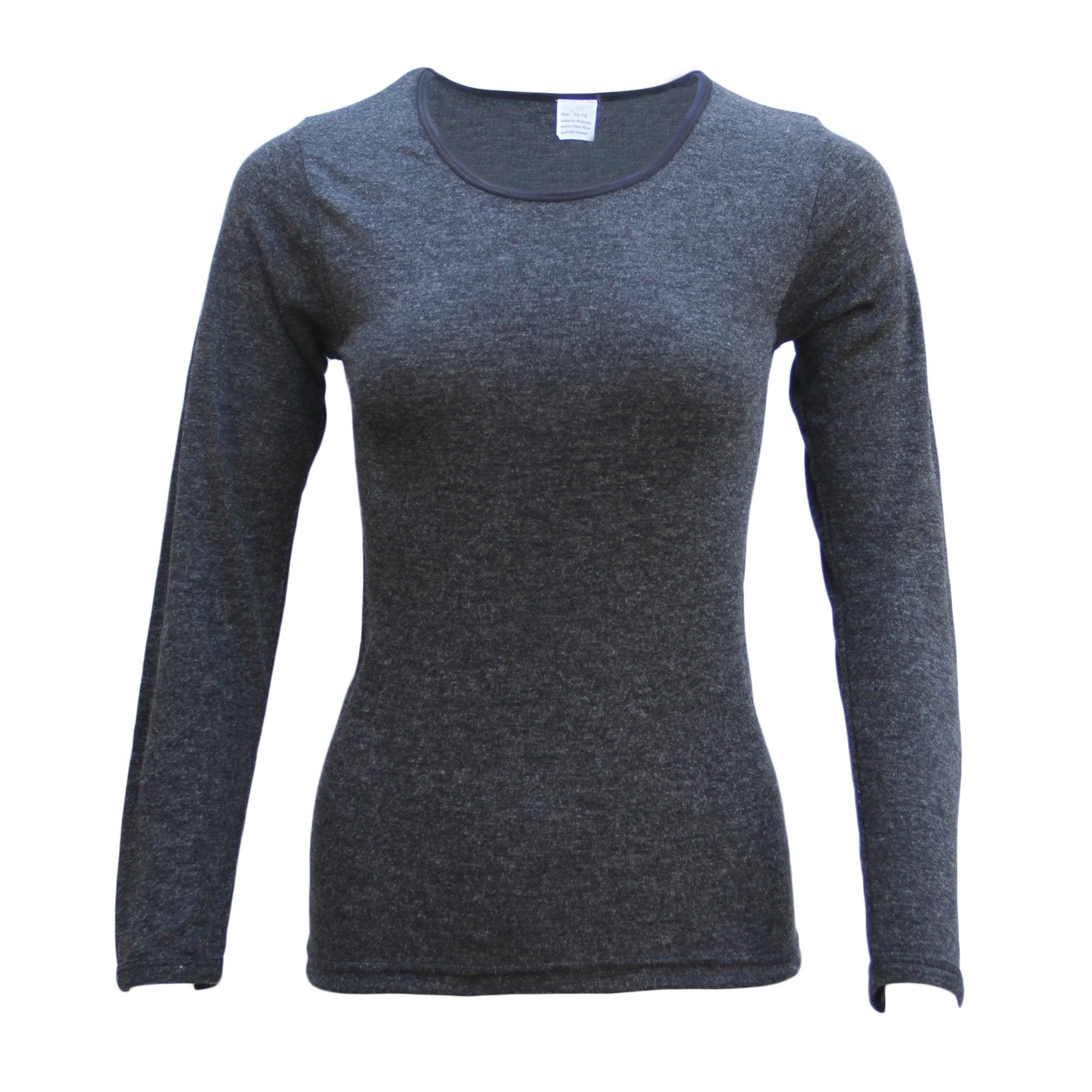 Women's Sleepwear: Womens Merino Wool Top Pants Thermal Leggings Long Johns Underwear Pajamas, Women's Top - Black, 18-20