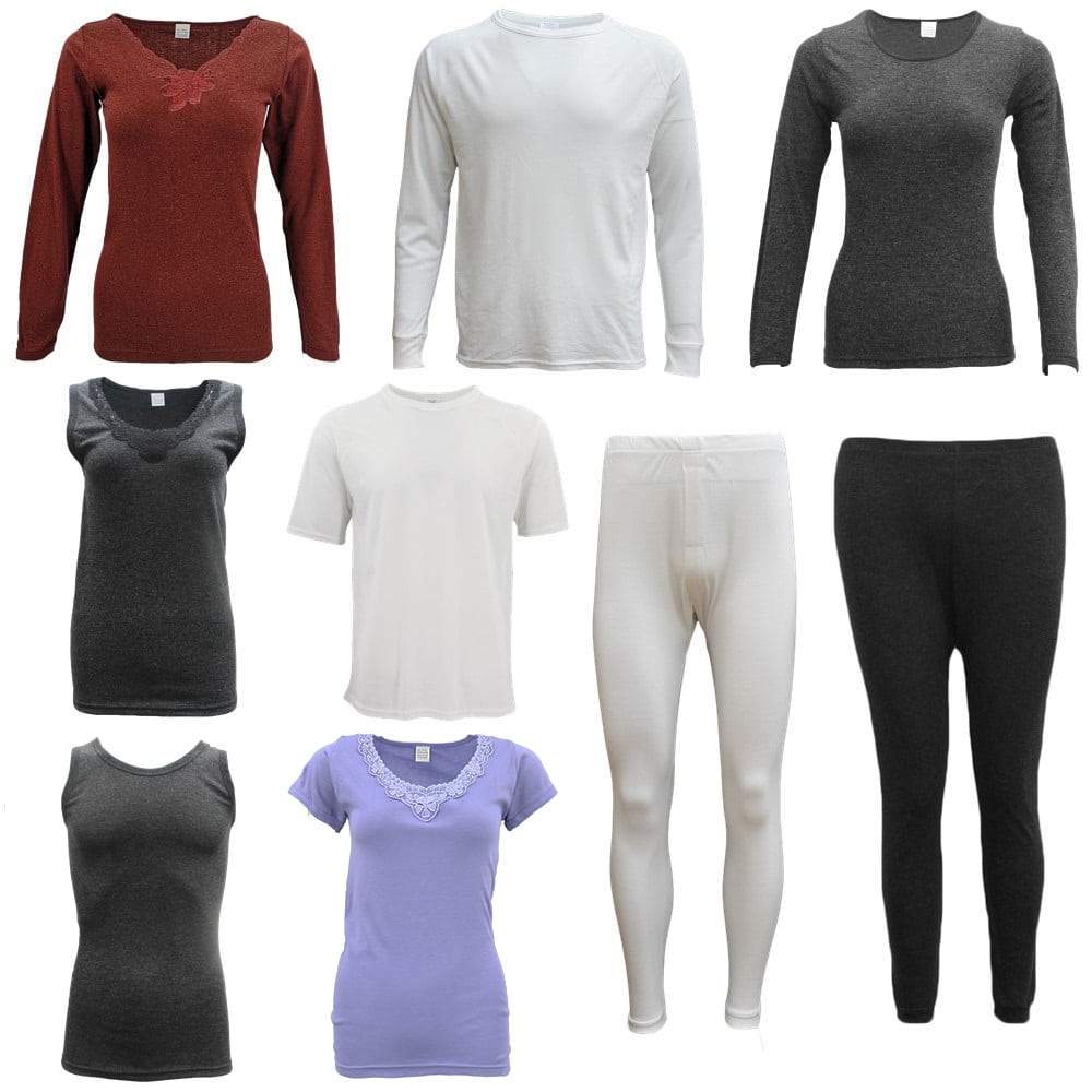 Women's Sleepwear: Womens Merino Wool Top Pants Thermal Leggings Long Johns Underwear Pajamas, Women's Top - Black, 20-22