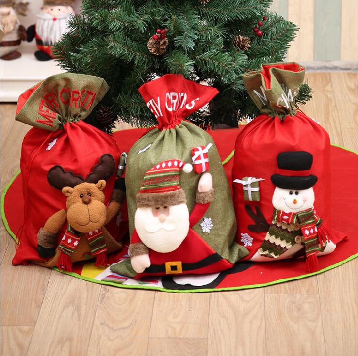 Christmas Decorations: New Christmas Large Jumbo Felt Santa Sack Children Xmas Gifts Candy Stocking Bag, Snowman (56x35cm)