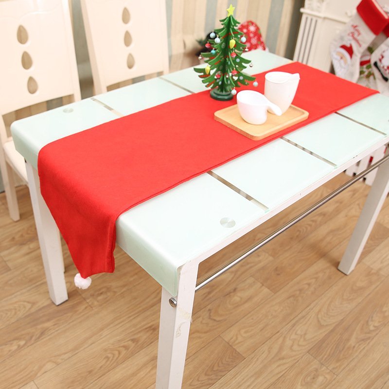 Christmas Decorations: Christmas Chair Covers Tablecloth Runner Decoration Xmas Dinner Party Santa Gift, Table Runner (34 x 176cm)