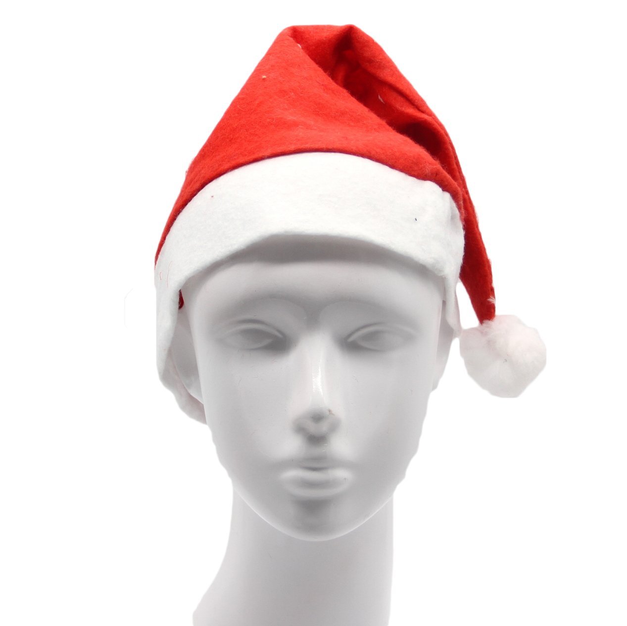 Christmas Decorations: Christmas Unisex Adults Kids Novelty Hat Xmas Party Cap Santa Costume Dress Up, Santa Hat (Adults)