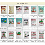 Christmas Decorations: Large Christmas XMAS Hessian Santa Sack Stocking Bag Reindeer Children Gifts Bag, Red - Smile Santa