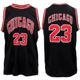 Basketball & Basketball Accessories: New Men's Basketball Jersey Sports T Shirt Tee Vest Tops Gym Chicago Los Angeles, Black - Chicago 23, L