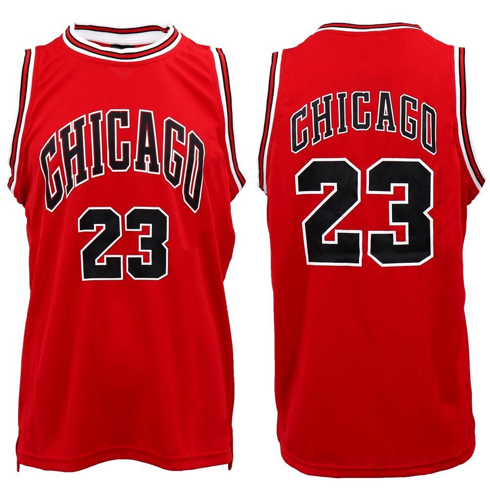 Basketball & Basketball Accessories: New Men's Basketball Jersey Sports T Shirt Tee Vest Tops Gym Chicago Los Angeles, Black - Chicago 23, L