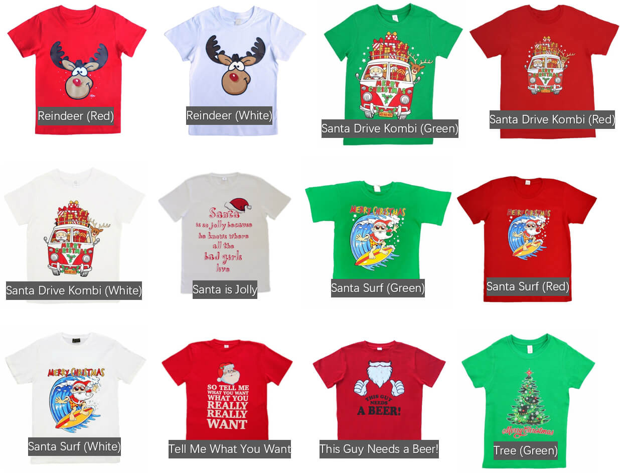 Christmas Clothing: New Funny Adult Xmas Christmas T Shirt Tee Mens Womens 100% Cotton Jolly Ugly, Santa Drive Kombi (Green), 2XL