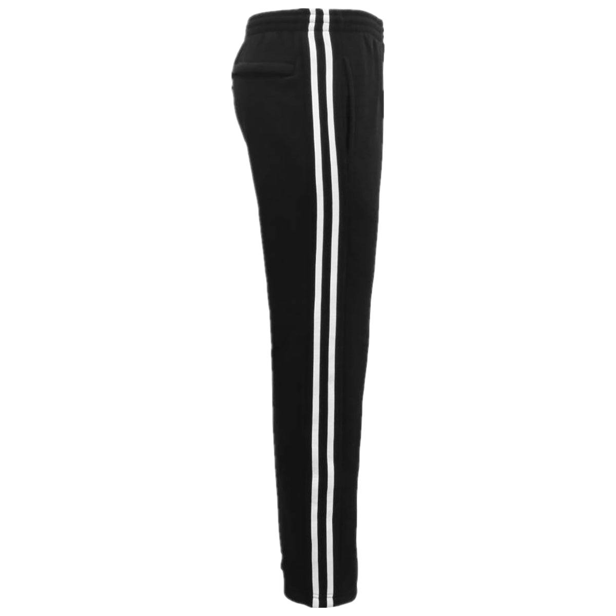 Men's Sweats & Trackpants: Men's Fleece Casual Sports Track Pants w Zip Pocket Striped Sweat Trousers S-6XL, Black, 5XL