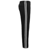 Men's Sweats & Trackpants: Men's Fleece Casual Sports Track Pants w Zip Pocket Striped Sweat Trousers S-6XL, Black, 5XL