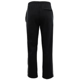 Men's Sweats & Trackpants: Men's Fleece Casual Sports Track Pants w Zip Pocket Striped Sweat Trousers S-6XL, Black, 5XL