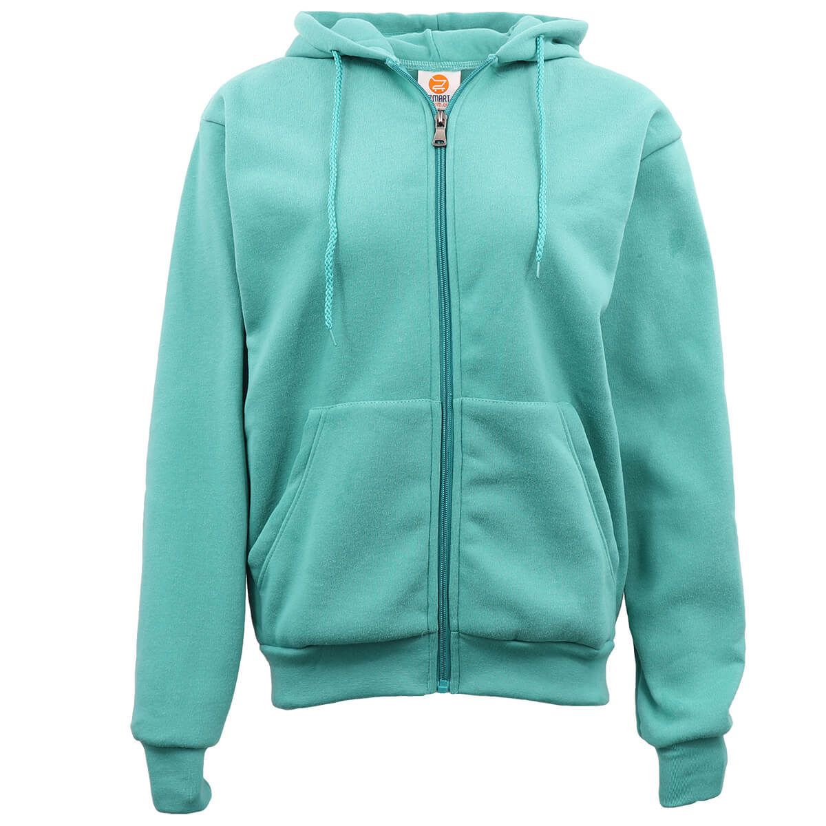 Women's Jackets & Coats: Adult Unisex Zip Plain Fleece Hoodie Hooded Jacket Mens Sweatshirt Jumper XS-8XL, Teal, 3XL