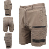 Men's Shorts: Mens Cargo Cotton Drill Work Shorts UPF 50+ 13 Pockets Tradies Workwear Trousers, Navy, 34