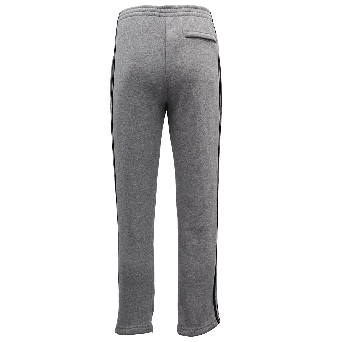 Men's Sweats & Trackpants: Men's Fleece Casual Sports Track Pants w Zip Pocket Striped Sweat Trousers S-6XL, Charcoal w Black Stripes, 2XL
