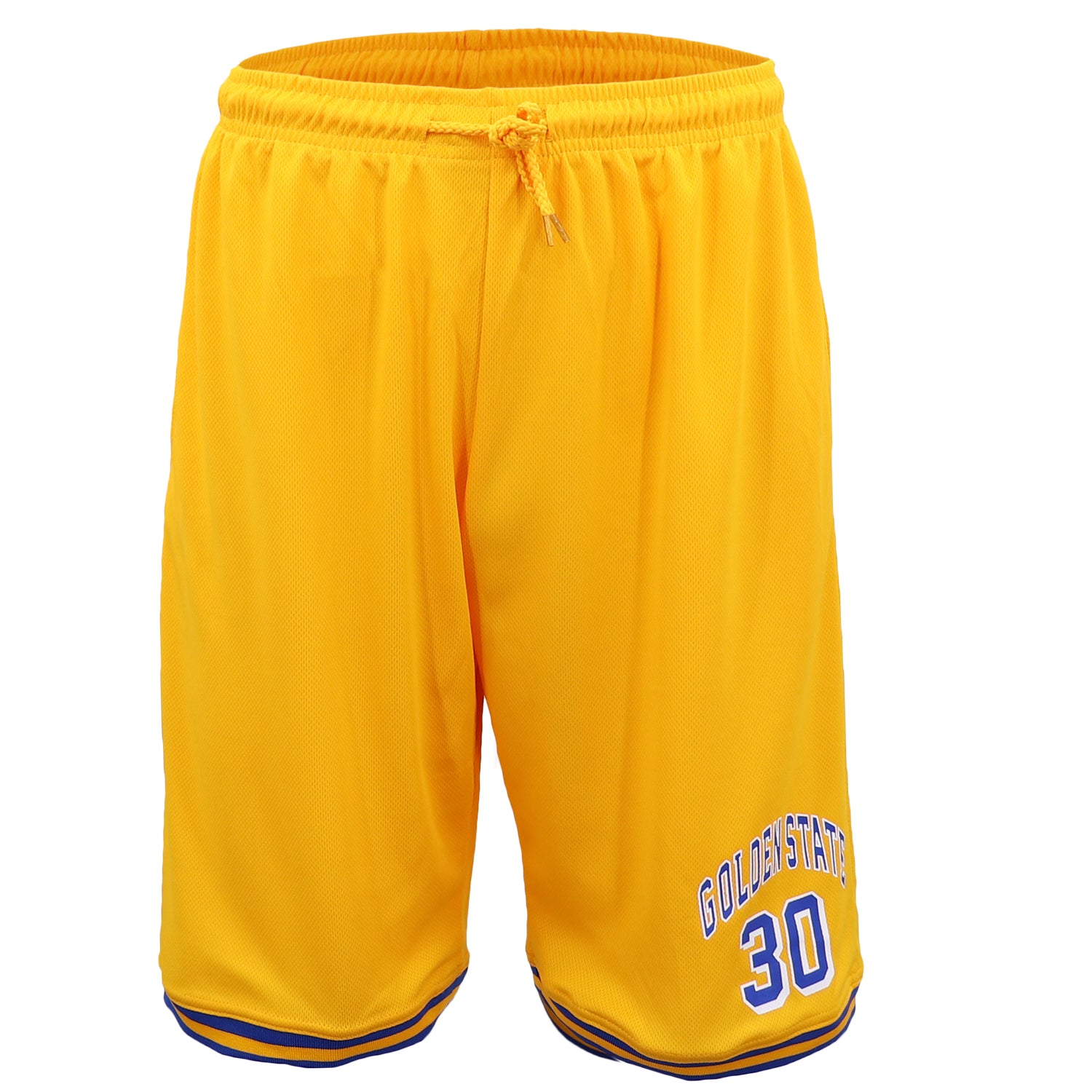 Men's Shorts: Men's Basketball Sports Shorts Gym Jogging Swim Board Boxing Sweat Casual Pants, Yellow - Golden State 30, L