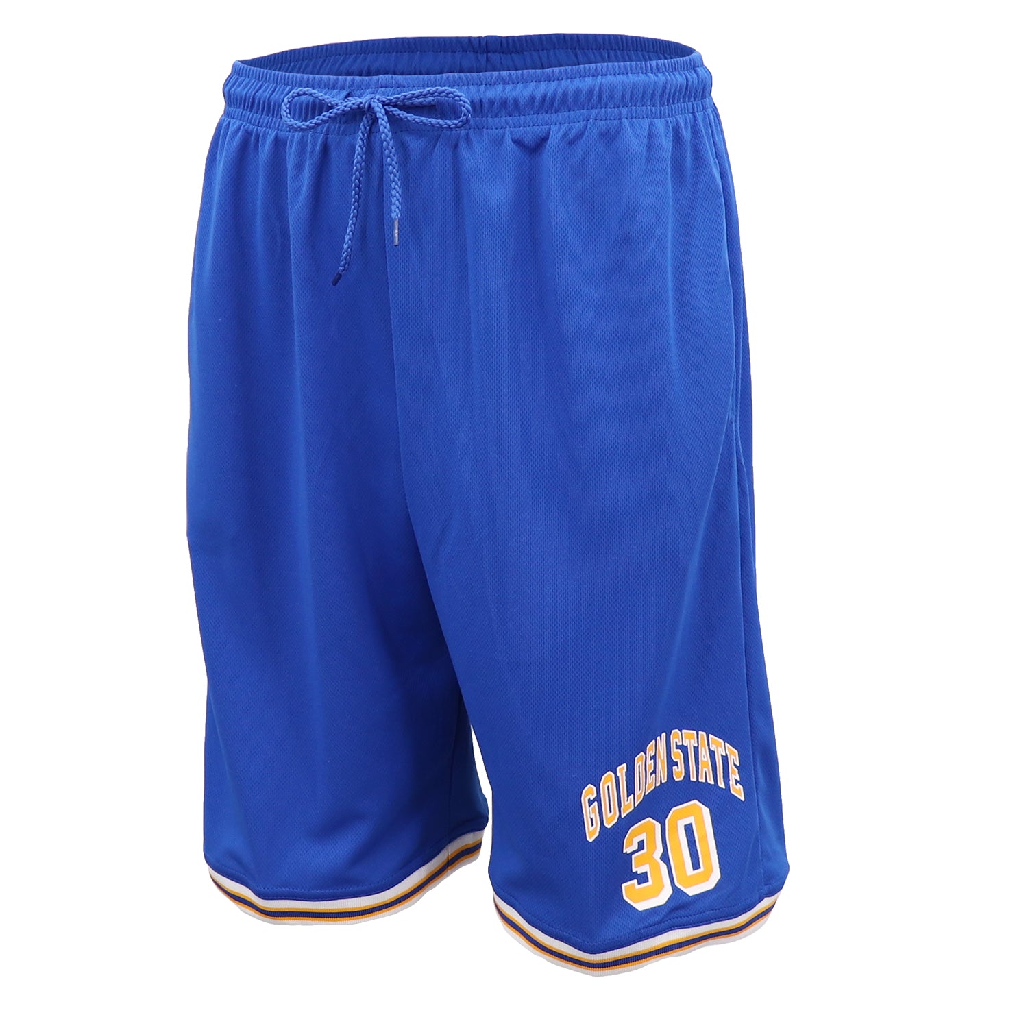 Men's Shorts: Men's Basketball Sports Shorts Gym Jogging Swim Board Boxing Sweat Casual Pants, Yellow - Golden State 30, L