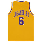 Basketball & Basketball Accessories: Kid's Basketball Jersey Tank Boys Sports T Shirt Tee Singlet Tops Los Angeles, Yellow - Los Angeles 6, 4