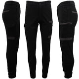 Men's Pants & Chinos: Men's Cargo Cotton Drill Work Pants UPF 50+ 13 Pockets Tradies Workwear Trousers, White, 32