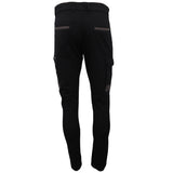 Men's Pants & Chinos: Men's Cotton Drill Cargo Work Pants UPF 50+ 13 Pockets Tradies Workwear Trousers, Black, 30