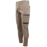 Men's Pants & Chinos: Men's Cotton Drill Cargo Work Pants UPF 50+ 13 Pockets Tradies Workwear Trousers, Black, 30