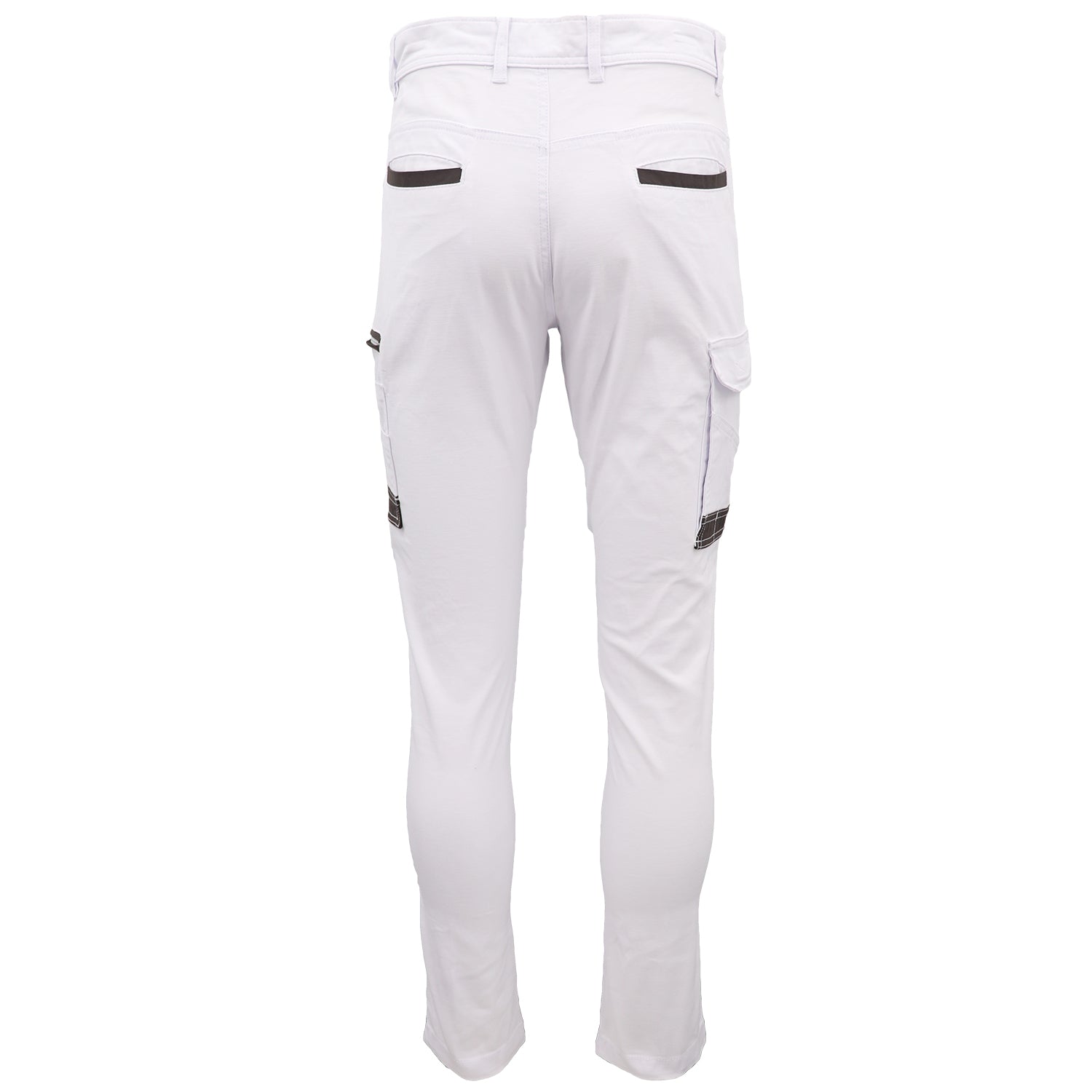 Men's Pants & Chinos: Men's Cotton Drill Cargo Work Pants UPF 50+ 13 Pockets Tradies Workwear Trousers, Black, 30