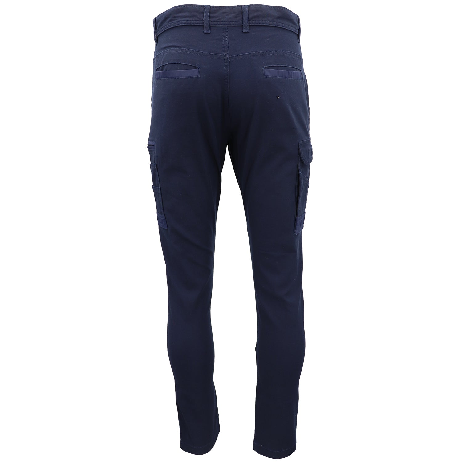 Men's Pants & Chinos: Men's Cotton Drill Cargo Work Pants UPF 50+ 13 Pockets Tradies Workwear Trousers, Black, 30