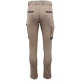Men's Pants & Chinos: Men's Cotton Drill Cargo Work Pants UPF 50+ 13 Pockets Tradies Workwear Trousers, Black, 30