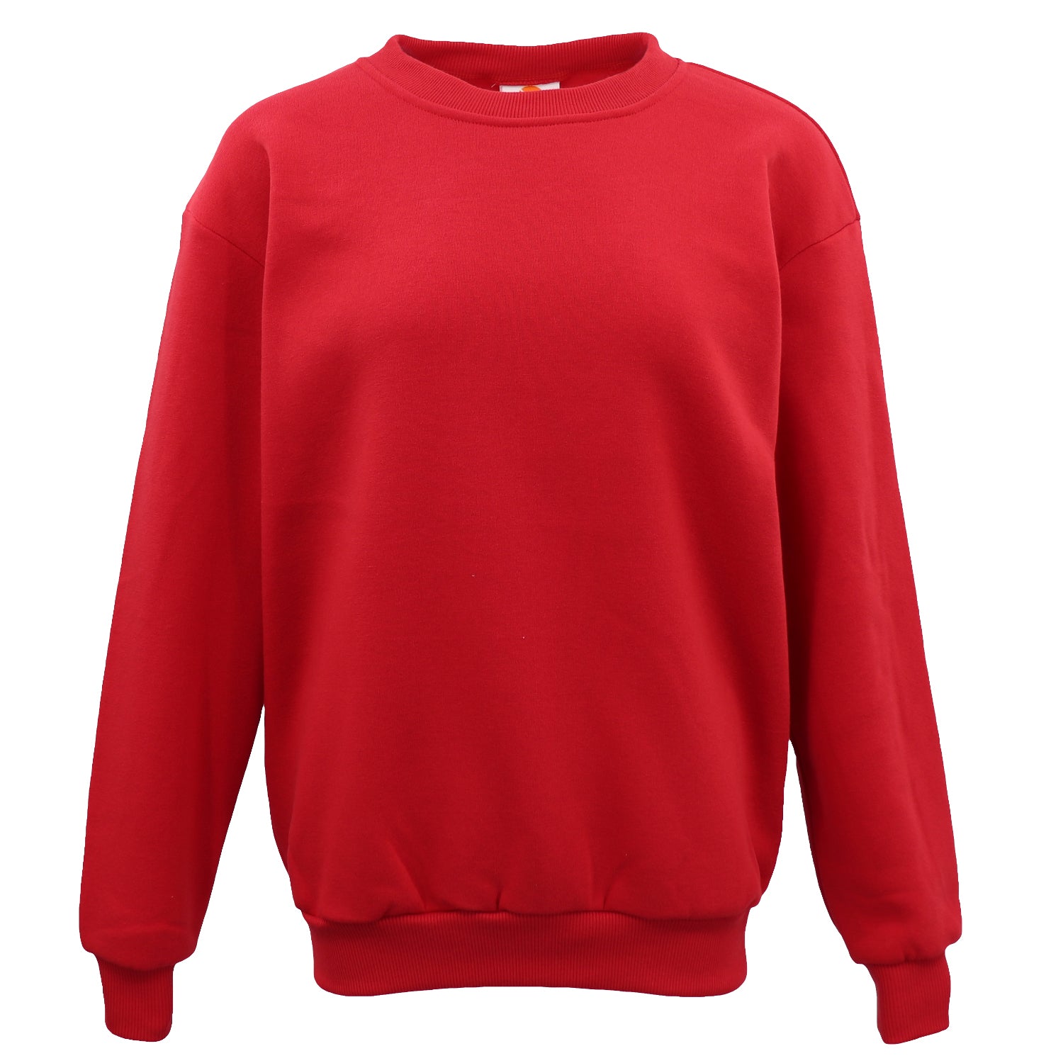 Men's Knitwear & Sweaters: New Adult Unisex Plain Pullover Fleece Jumper Mens Long Sleeve Crew Neck Sweater, Royal Blue, 3XL