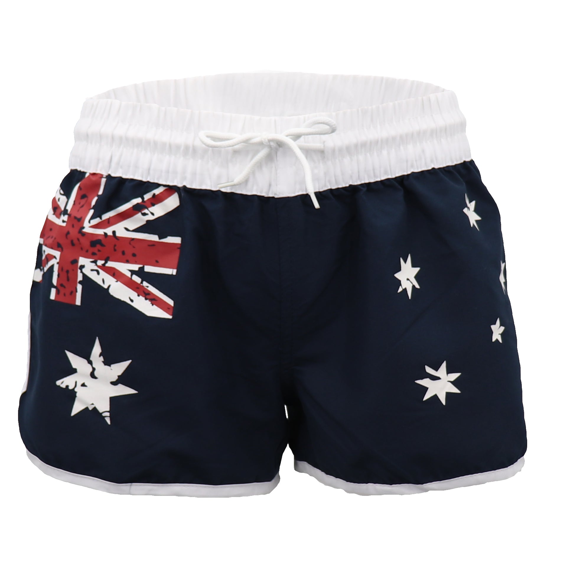 Women's Swimwear: Ladies' Women's Board Shorts Australian Day Flag Gym Beach Aussie Swim Souvenir, Navy, 14