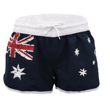 Women's Swimwear: Ladies' Women's Board Shorts Australian Day Flag Gym Beach Aussie Swim Souvenir, Navy, 14