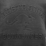 Adult Australia Day Pullover Hoodie 3D Downunder Kangaroo Souvenir Jumper Jacket, Black, M