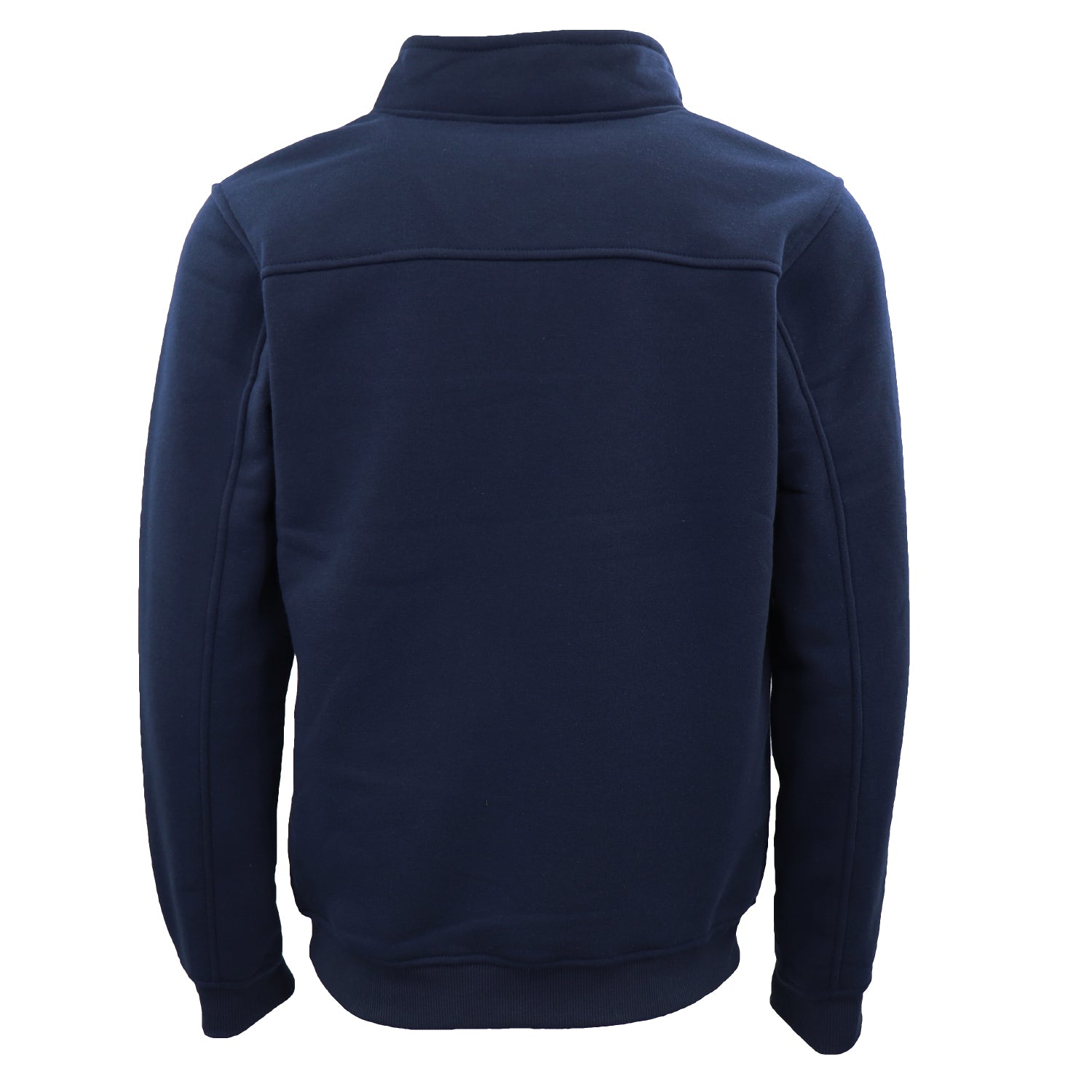 Men's Sweats & Trackpants: New Men's Unisex Adult Half-Zip Fleece Jumper Pullover Stand Collar Jacket Shirt, Navy, 2XL