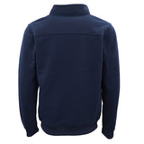 Men's Sweats & Trackpants: New Men's Unisex Adult Half-Zip Fleece Jumper Pullover Stand Collar Jacket Shirt, Navy, 2XL