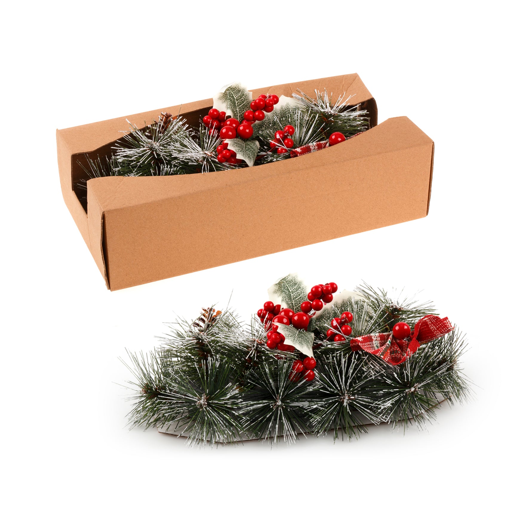 Calendars, Organisers & Planners: Christmas Floral Table Arrangements Red Berries Pine Cones Flowers Decorations, Large