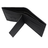 Gift Bags: Mens Wallet Australian Kangaroo Leather Bifold Souvenir Gift Coin Card Holder, Midnight Black Textured
